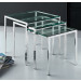 Stainless Steel Metal Nesting End Side Corner Table