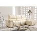 Storage Chaise Lounge Leather Sofa (611)