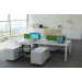 Straight Office Workstation with Desk Partition Screen (HF-YZLB07)