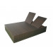 Stylish PE Rattan Wicker Double Lounger