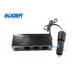 Suoer 12V 5A Car Cigarette Lighter 1 USB 3 Socket Charger Adapter (WF-0306)