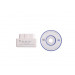 Super Mini Elm327 Bluetooth OBD2 / Obdii White Elm 327