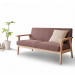 Super Quality Modern Leisure Sofa with Wooden Armrest (WD-9601-2)