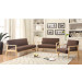 Super Quality Modern Leisure Sofa with Wooden Armrest (WD-9601)