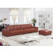 Thailand Home Furniture Leather Sofa Set (Yj6802)