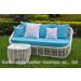 Thick Round PE Rattan White Sofa Outdoor Lounge (CP0093)