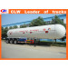 Three Axles LPG Tanker Semitrailer 56cbm LPG Tank Semi Trailer