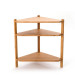 Three Layers Bamboo Corner Shelf for Living Room Decoration