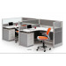 Traditional Office Workstation Supplies with L Shaped Desk Top (HF-BSP008)