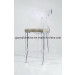 Transparent Acrylic High Bar Stool Chair with Cushion