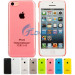 Transparent Color Fashion Hard PC Shell Case Cover Skin for Apple iPhone 5c