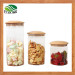Transparent Glass Jars with Bamboo Lid