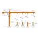 Truemax Tower Crane Hoist Crane (TC6016)