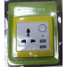 Universal Wall Socket with USB, Dual USB Wall Socket