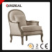Vintage French Living Room Lyon Chair with Burlap Back (OZ-VFC-003)