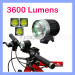 Waterproof CREE Xml T6 LED 3600 Lumens LED Bike Cycle Light