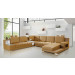 Wood Frame Home Furniture Big Corner Leather Sofa (S018)