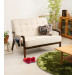 Wooden Armrest Sofa, Modern Living Room Leisure Sofa (WD-9601)