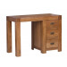 Wooden Bedroom Single Pedestal Oak Dressing Table