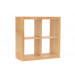 Wooden Showcase, Bookshelf, Cube, Oak Cabinet (KUBE1022)