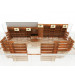 Wooden Veneer Display Cabinet for Men Shoes Shop