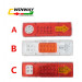 Ww-7193, Motorcycle Rear Lamp, Tail Lamp, Brake Light, , Motorbike Part