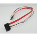 Micro SATA - SATA Cable with LP4 Power