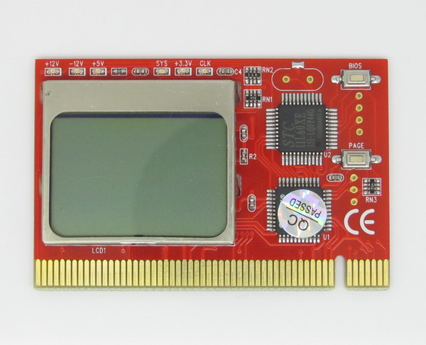 PCI Intelligent Debug Card with LCD Display
