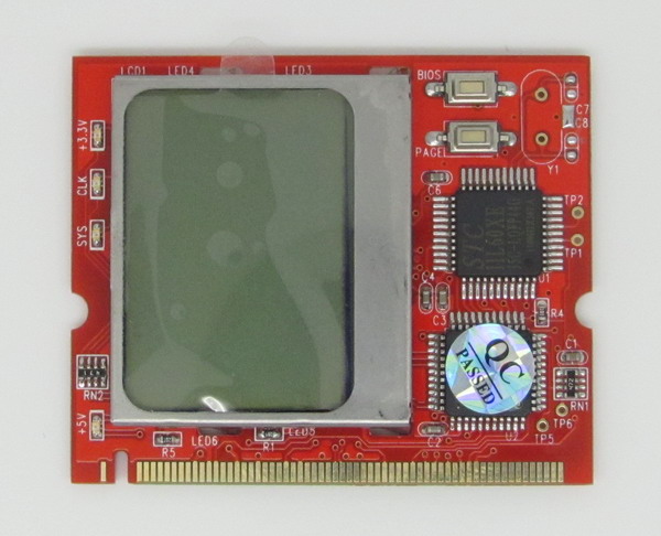 Mini PCI Intelligent Debug Card with LCD Display
