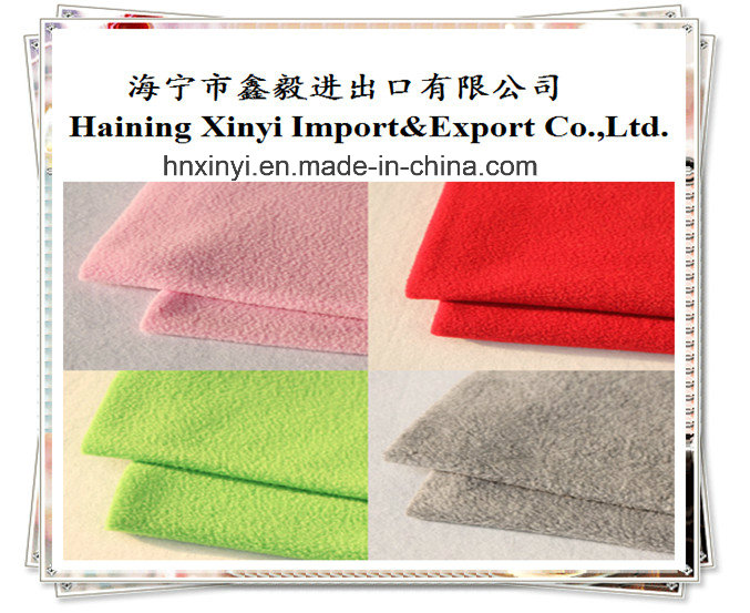 100% Polyester Knitted Brushed Tricot Fabric for Garment