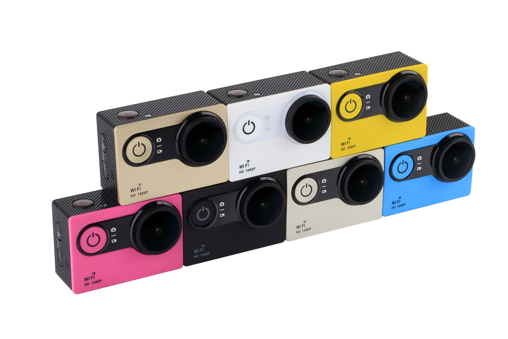 12-Megapixel (HD) Wide-Angle Lens Actiom Cam with a Water-Resistant Casing