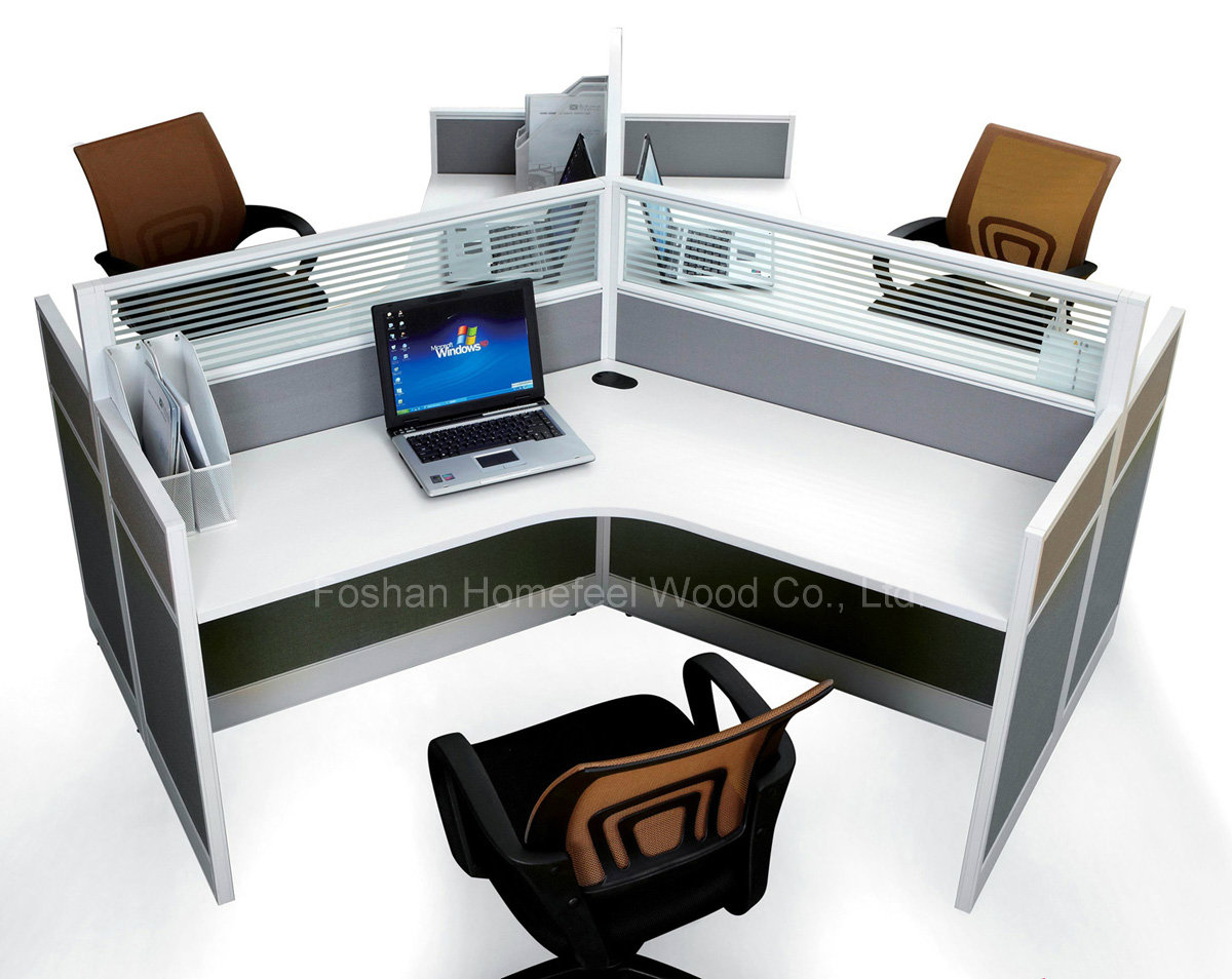 120 Degrees Workstation Office Furniture with Partiton Wall (HF-YZ031)