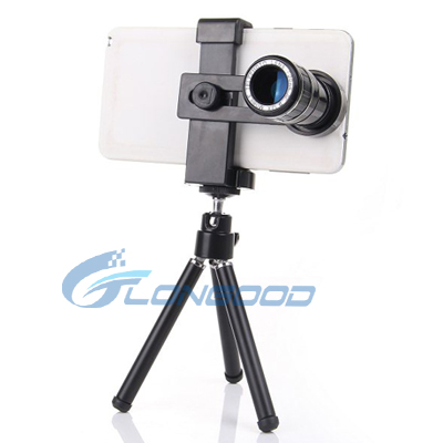 12X Optical Zoom Mobile Phone Telescope Lens Withtripod + Univeral Holder for All Smartphone
