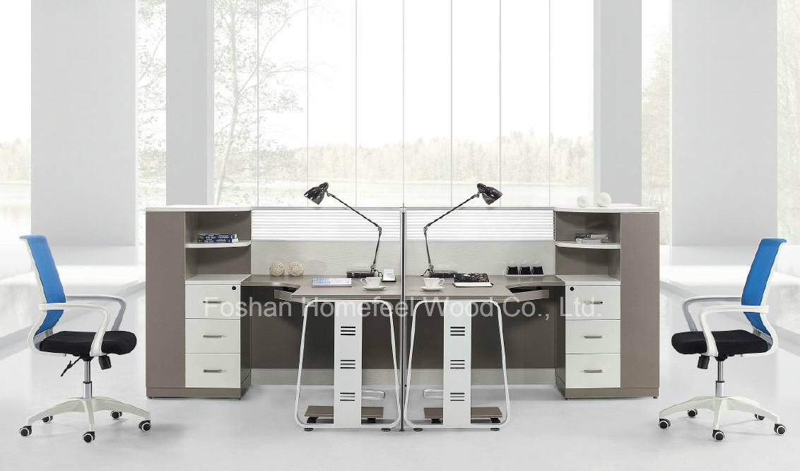 2 Person Modern Office Partitions Workstations (HF-CB002)