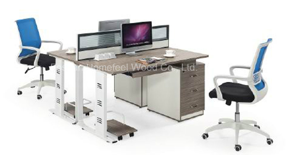 2 Seater Straight Workstation Open Office Cubicle Modern Partition (HF-CE012)