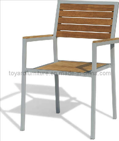 2-Years of Warranty Aluminum Teak Armrest Chair-Outdoor/Garden/Patio Furniture