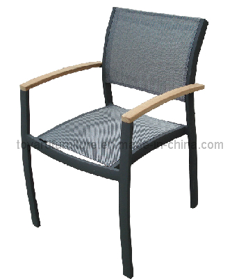 2-Years of Warranty Outdoor Garden Patio Textile Furniture Sling Stack Sun Chair (S260)