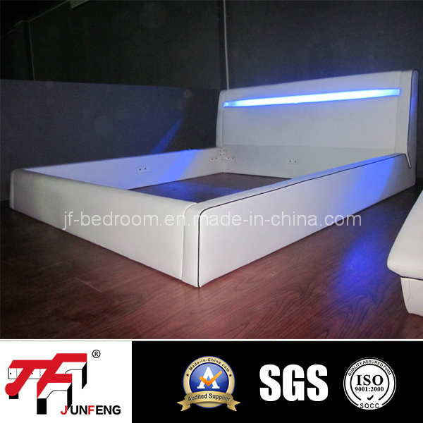 2014 Modern LED Leather Bed J-37