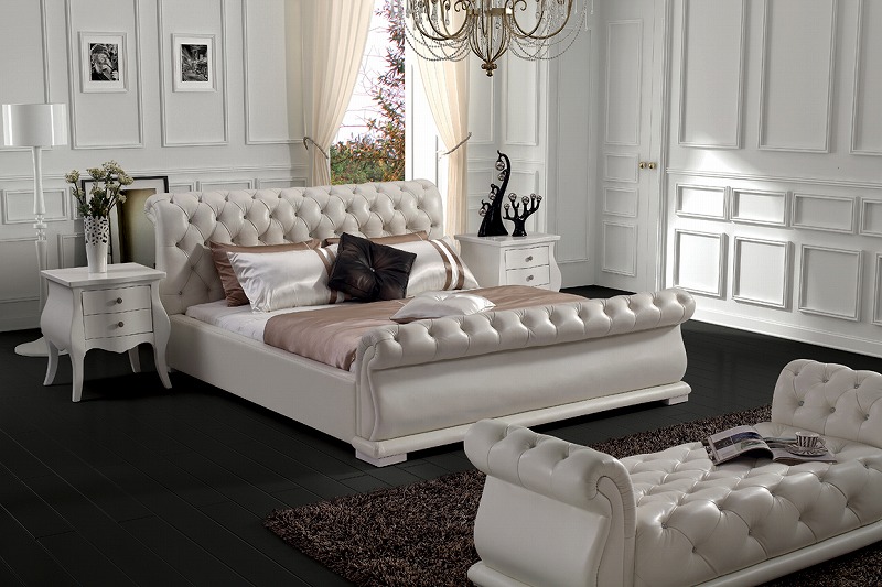 2015 Modern Leather Bed J-523