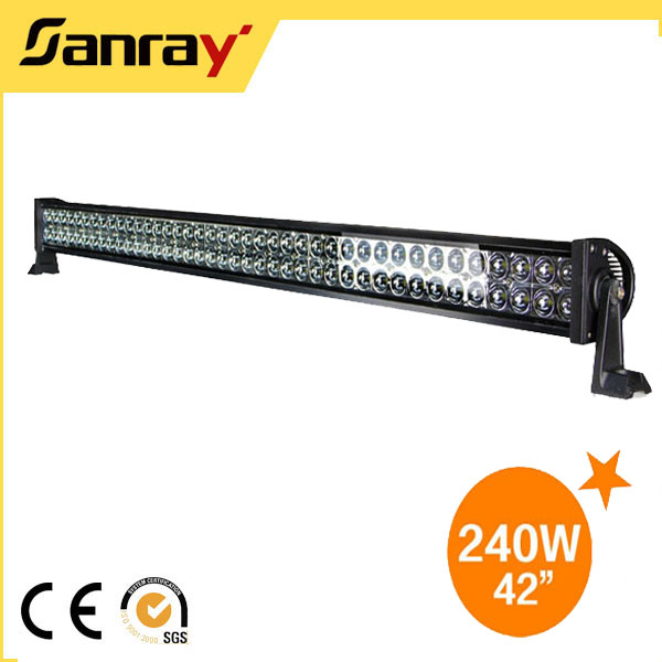 240W Waterproof Dual Row CREE LED Light Bar