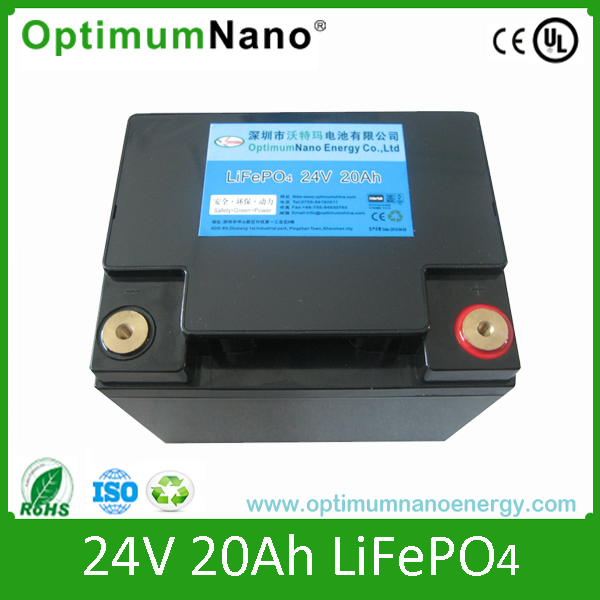24V20ah LiFePO4 Wheelchair Battery with CE UL