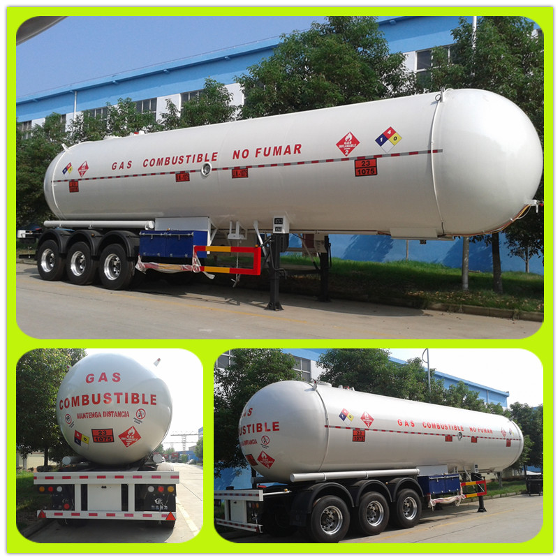 3 Axle 56000liters LPG Semi Trailer for Nigeria