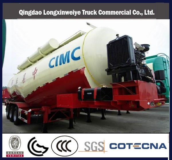 3 Axles Bulk Cement Semi Trailer for Sale