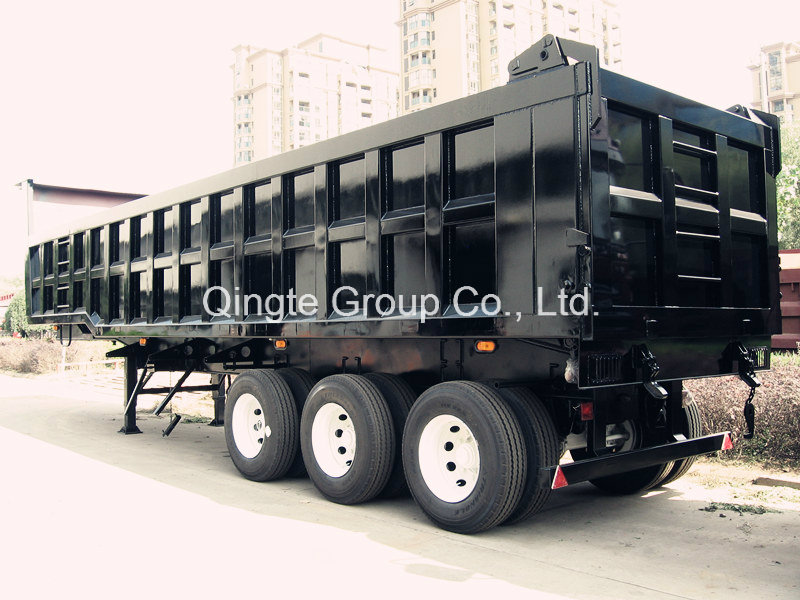 3 Axles Rear Tipping Dump Semi Trailer (QDT9400ZHX)