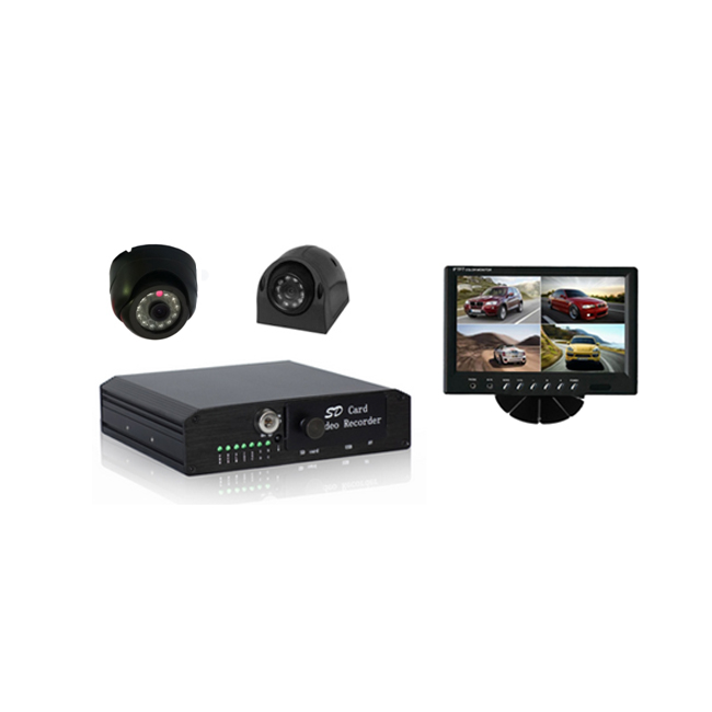 4 Channel H. 264 DVR, Support D1 Recording CCTV Surveillance Mobile DVR Kit