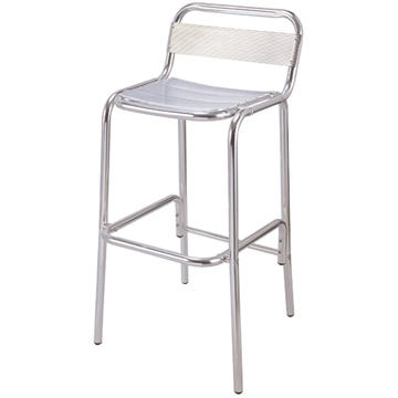 Aluminum Frame and Slats Bar Stool (AB-06002)