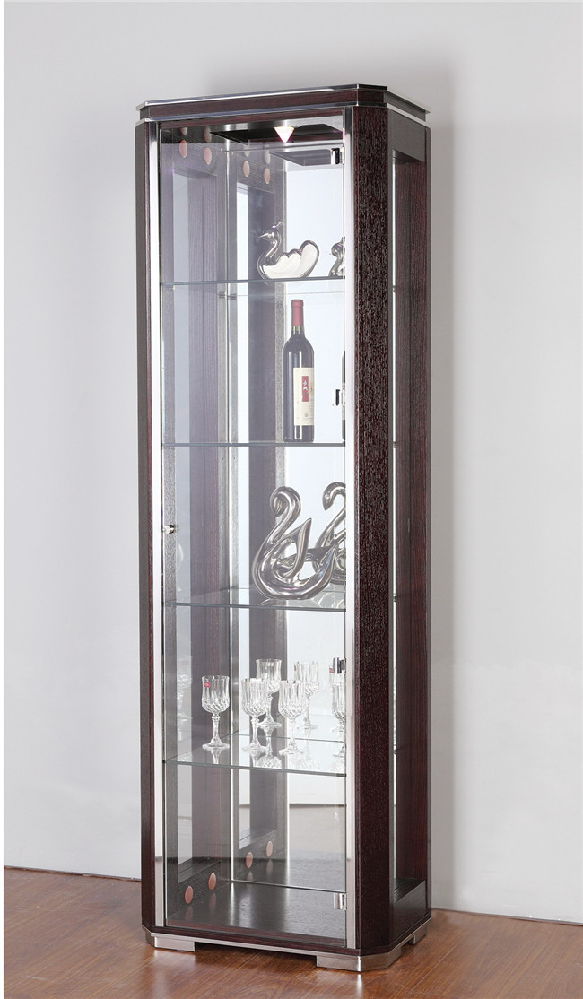 Anqutie Style Wine Cabinet Glass High Cabinet