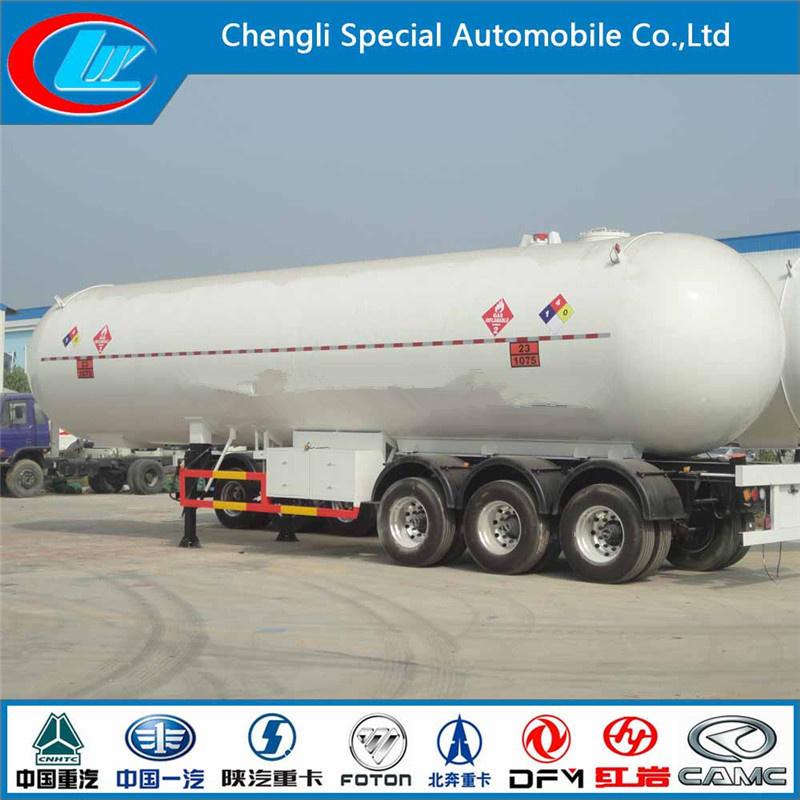 Asme Standard Propane LPG Trailer ISO Tanks LPG Tanker Trailer Ammonis 60cbm 50cbm LPG Transport Semi Trailer for African