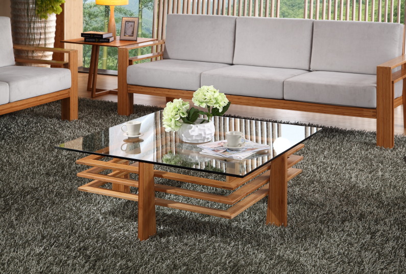 Bamboo Coffee Table End Table