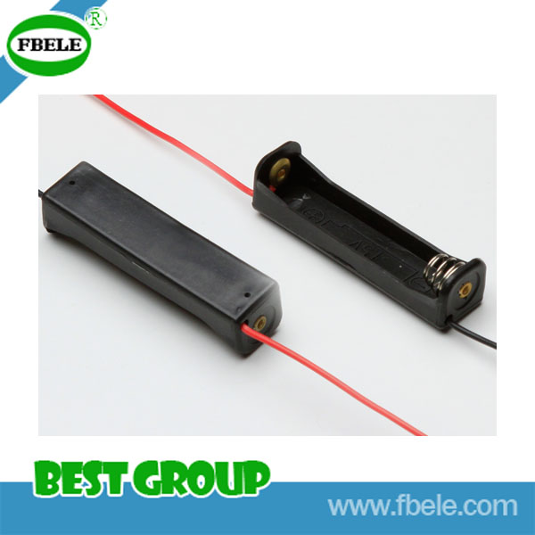 Black Metal Battery Holder for Cr2032 with Wire